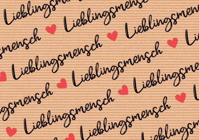 Cadeaupapier rol 'Favoriete persoon'