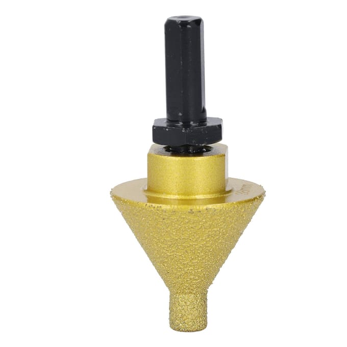 38mm Diameter Diamant Afschuining Afschuinbit Conisch Slijpbit met M10 Stift voor Boren Vergroten