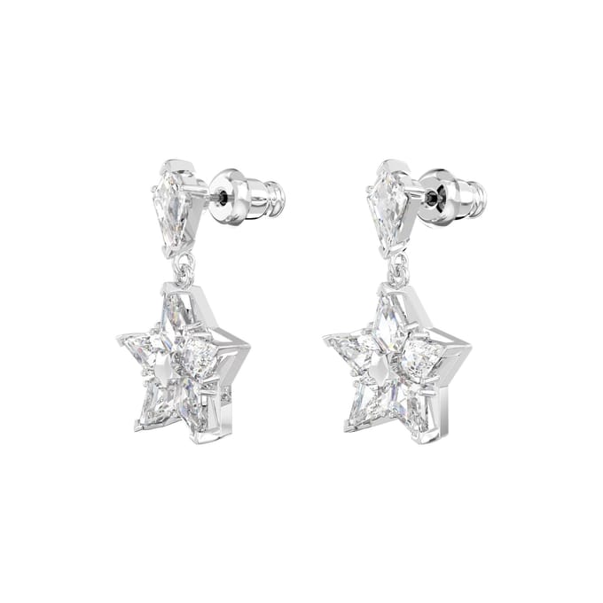 Swarovski Stella Oorbellen Dangle Vrouwen Oorbellen Wit 5652002 Box (Random Color) white