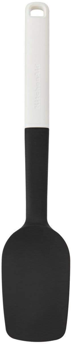 Spatel, Pannenlikker, 30 cm, Siliconen, Kunststof, Wit - KitchenAid