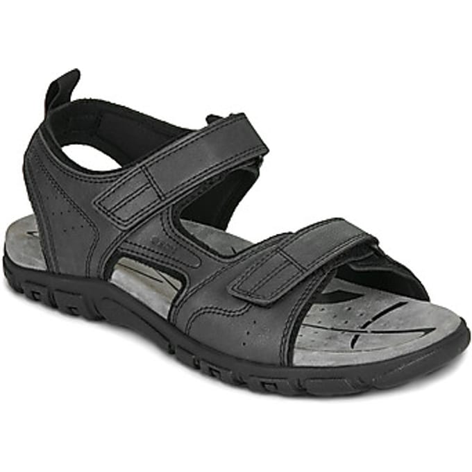 GEOX STRADA HEREN Sandalen - ZWART - Maat 43