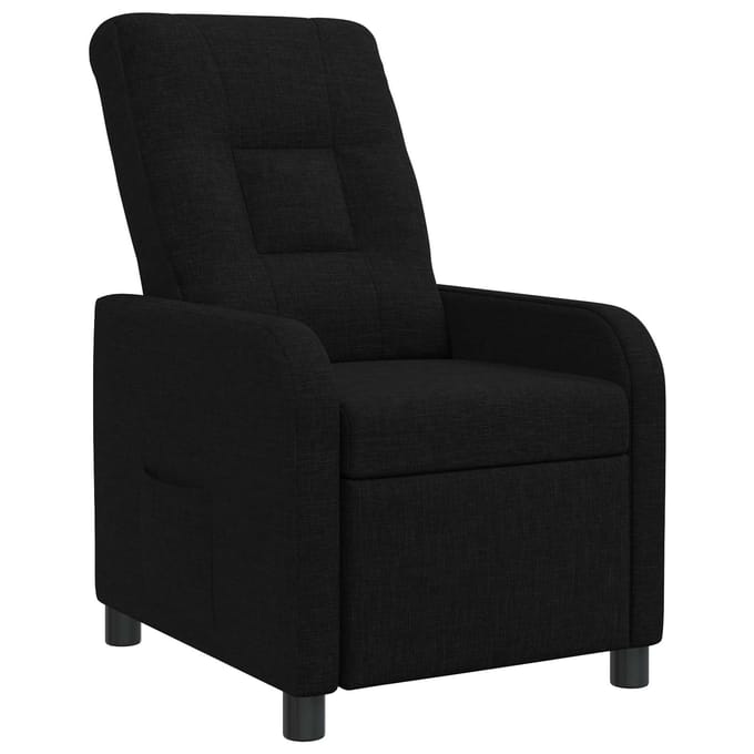 vidaXL - Recliner - Zwart - Stof