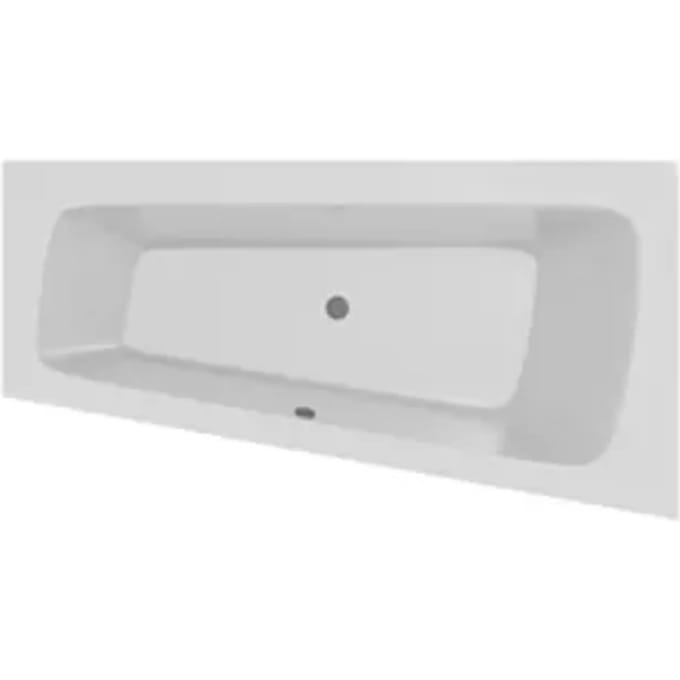 Allibert Ligbad Edena Hoekbad - 160x85cm - Wit