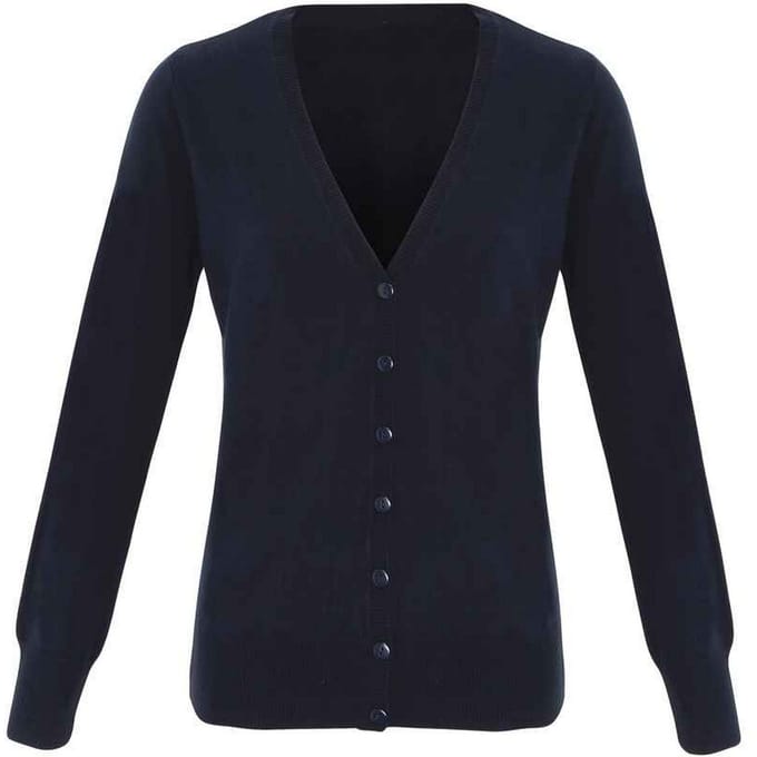 Premier Dames/Dames Essential Acryl V Hals Vest (Marine)