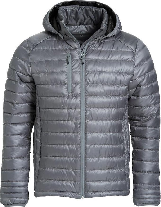 Clique Hudson Heren Jas – Hooded – Grijs – Maat L – 020976