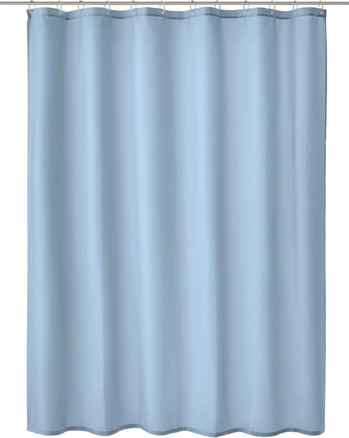 Famanu – Douchegordijn azuur 120 x 200 cm – polyester (Kito)