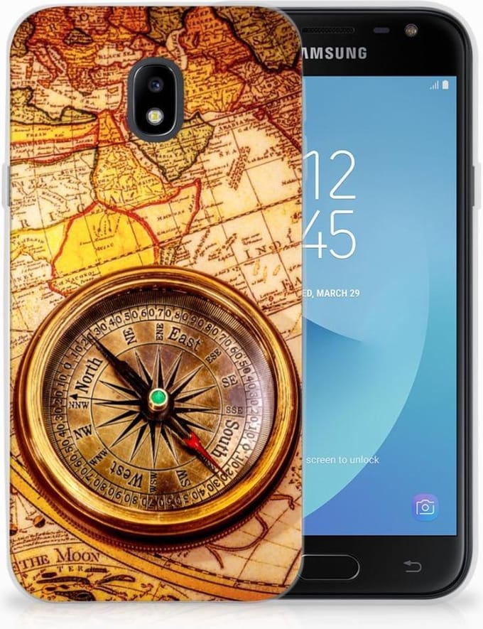 Samsung Galaxy J3 2017 Siliconen Back Cover Kompas
