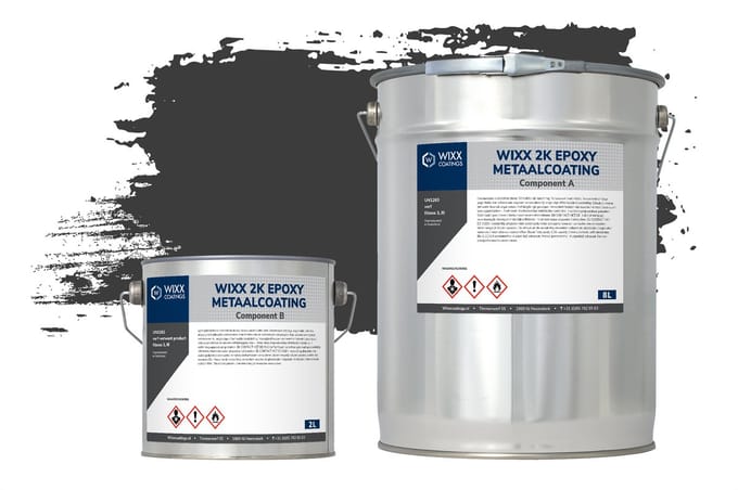 Wixx 2K Epoxy Metaalcoating - 5L - RAL 9005 | Gitzwart