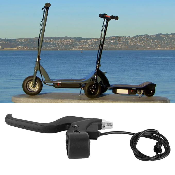 Zwarte Plastic Remhendel Links Voor Razor Elektrische Scooter Pocket E-bike gray