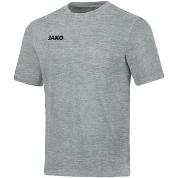 Jako Base T-Shirt Heren - Lichtgrijs Gemeleerd | Maat: S