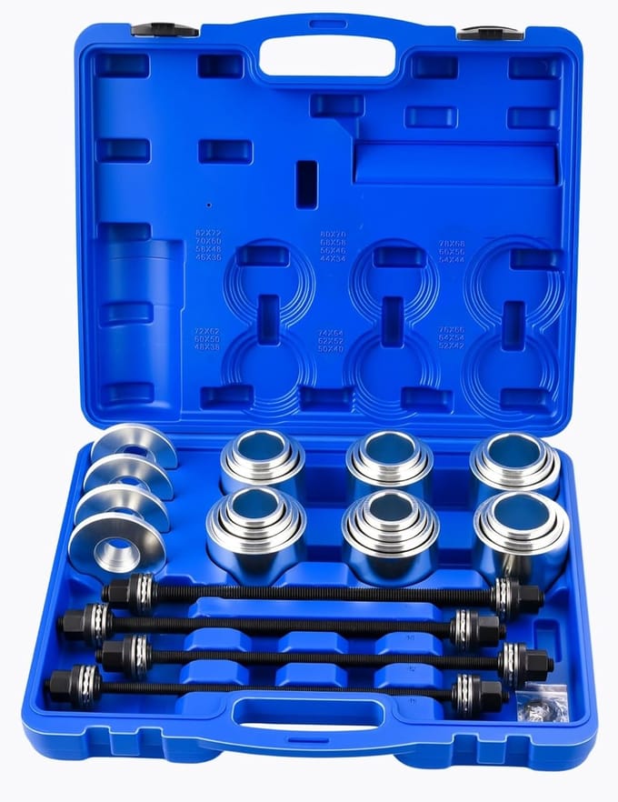 Druk Pull Sleeve Kit - Lager Verwijderaar - Onderhoud Garage - 28 Delige Set - Diverse Maten