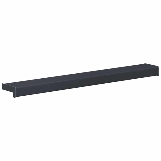 vidaXL - Raamdorpel - Antraciet - met - houtnerf - 80 - x - 10 - x - 4,5 - cm - PVC