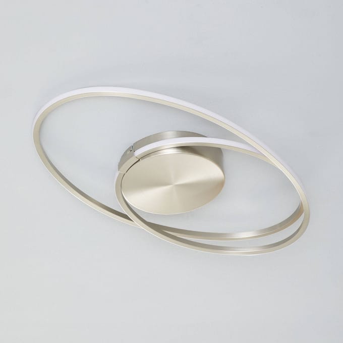Freelight - Plafondlamp Ophelia mat chroom ovaal klein