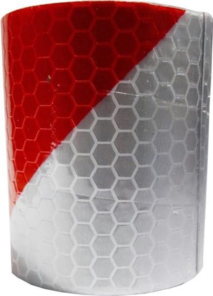 Reflecterende tape Klasse I: rood-wit patroon