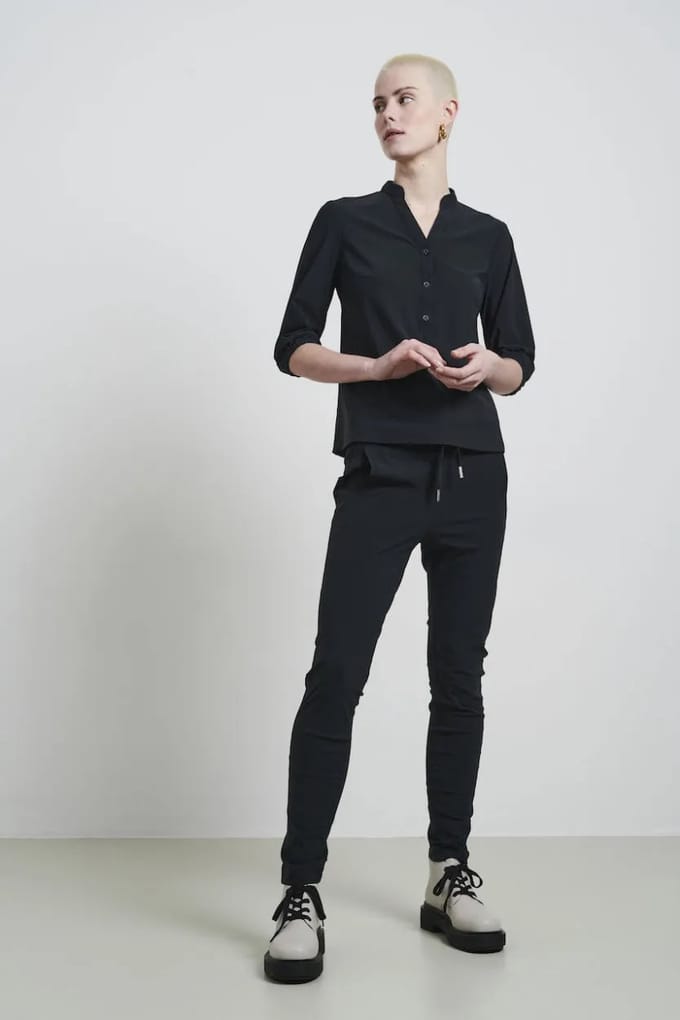 Pants Anna - Skinny fit Technical Jersey | Grigio Notte - Grigio Notte / XL