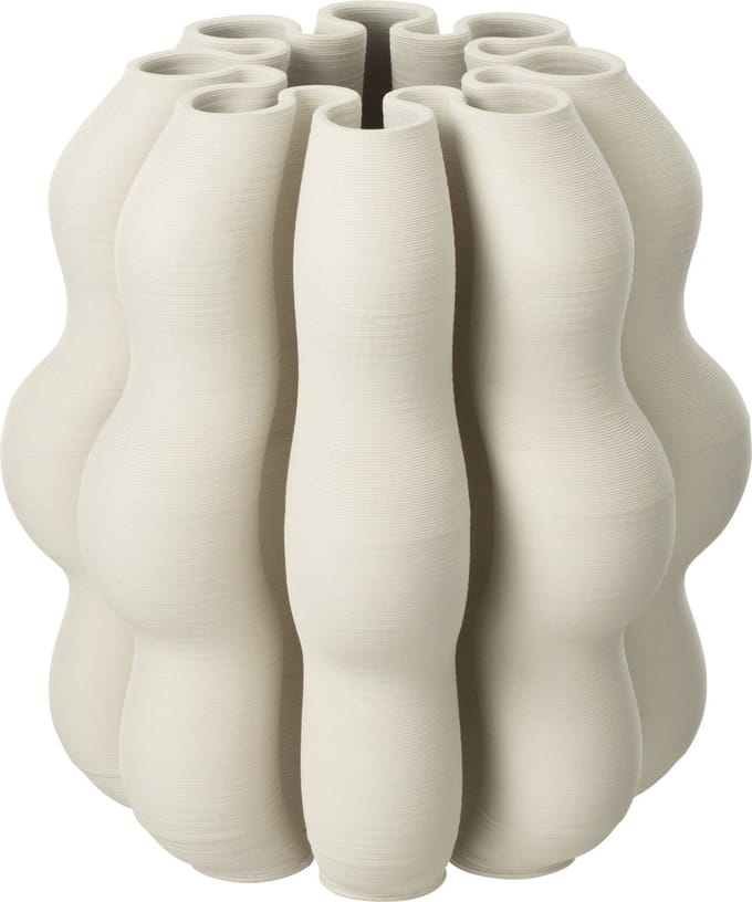 J-Line vaas Naos - keramiek - beige - small - Ø 23 cm