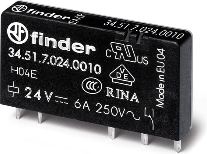 Finder 34.51.7.005.0010 FIN RELAIS 1W 6A 5VDC S