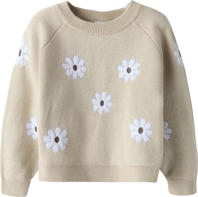 Name It mini meisjes trui LEIA White Regular Fit