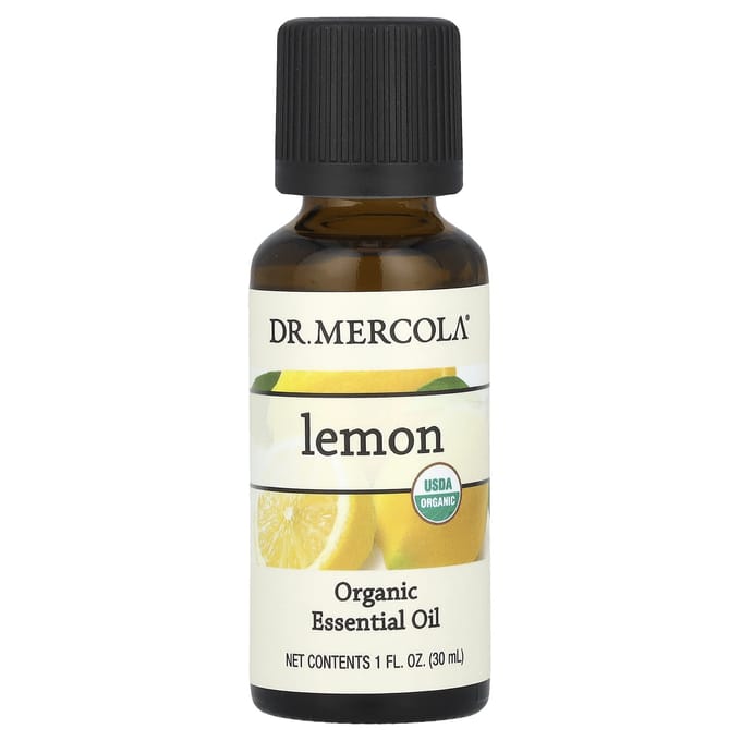 Dr. Mercola, Organic Essential Oil, Lemon, 30 Ml (1 Fl Oz)