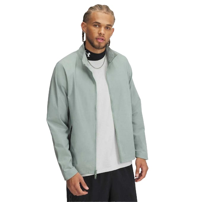 Under Armour Heren Storm Sweatshirt met volledige rits (Groen)
