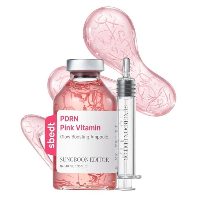 [SUNGBOON EDITOR] Ampoule Éclat Rose Vitamine PDRN 40ml white