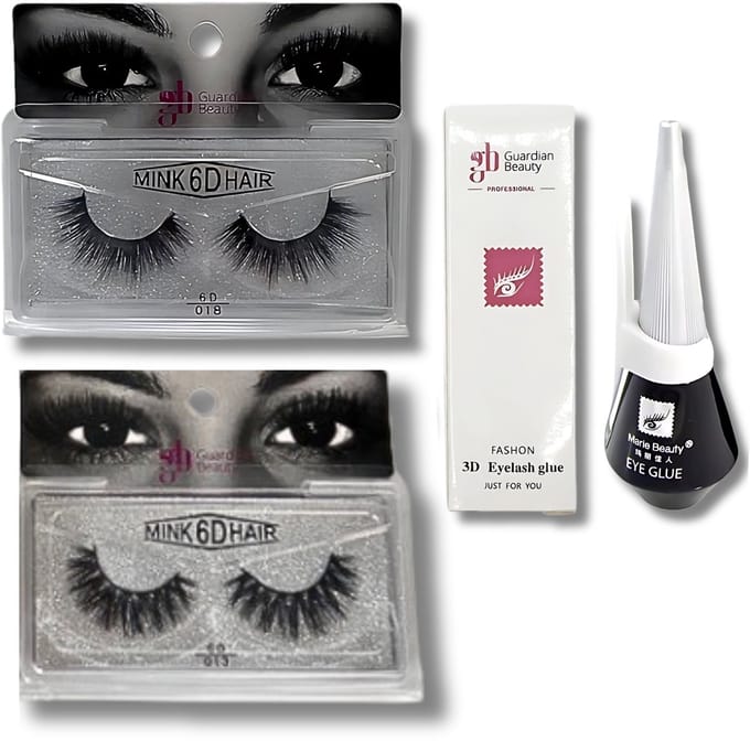 Guardian Beauty Wimpers Set - 6D Volume - #018 / #013 - Met 3D Wimper Lijm - Wimpers Extensions