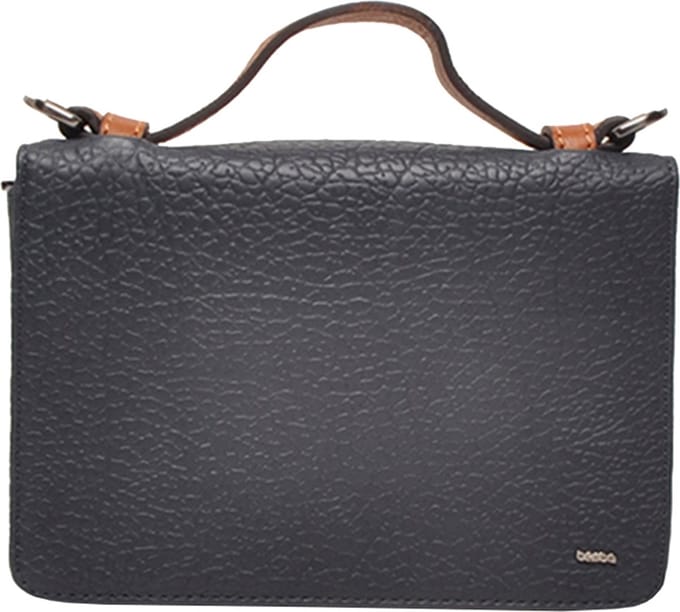 Berba Kleine Schoudertas / Crossbody Tas Dames - Leer - Chamonix - Gestreept - Blauw