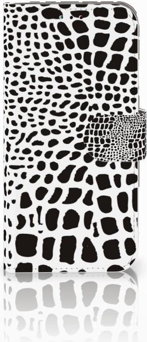 Samsung Galaxy A40 Telefoonhoesje met Pasjes Slangenprint