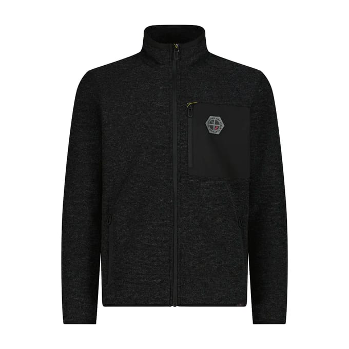 Technische fleece in gemêleerd breisel CMP