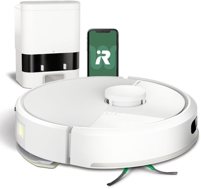 iRobot Roomba® 105 Combo + AutoEmpty Dock - Robotstofzuiger met Dweilfunctie - Wit (Y3512)