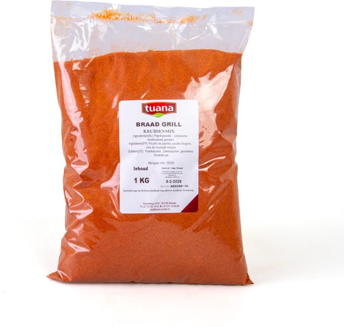 Tuana Kruiden - Braad- En Grill Kruidenmix - Strooibus 200g - MP-B-0017