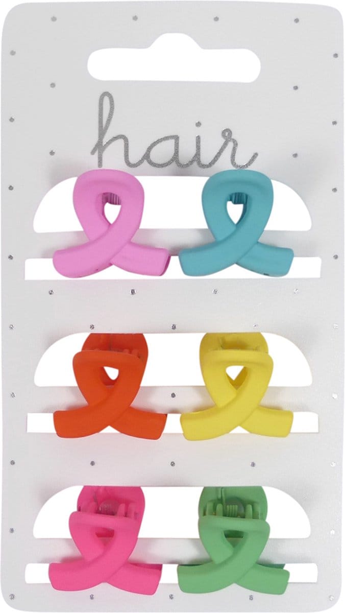Haarklem - Kappersklem - Lusmodel 2.0cm - Mat Finish - Bright Tinten