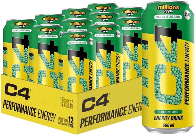 C4 Energy Drink - 12x 500 ml - Millions Bubblegum