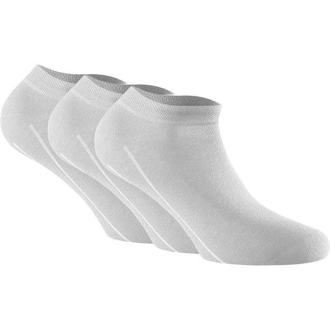 Rohner Bamboo Sneaker Sokken 3 Paar (Maat - 43-46, Kleur - White)
