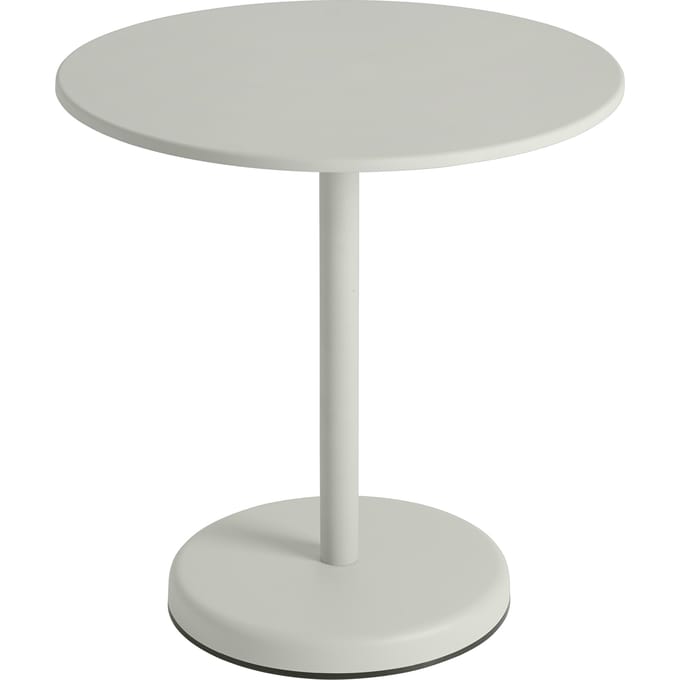 Muuto Linear Steel Tafel rond - grijs - Hoogte 73 cm