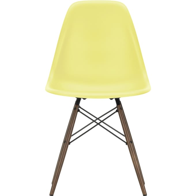 Vitra DSW Eames Plastic Side Chair - citron RE - donkere esdoorn