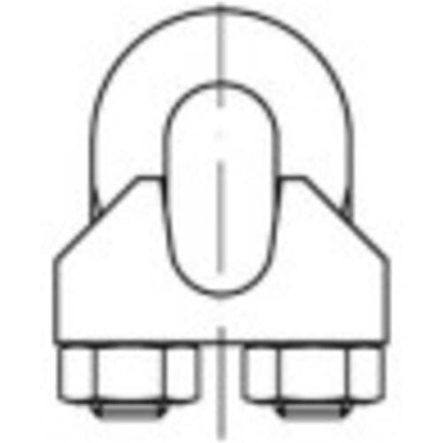 Kabelklem 6.5 mm M5 Staal Galvanisch verzinkt TOOLCRAFT 112508 100 stuk(s)