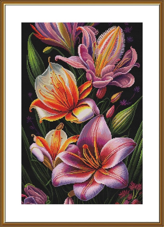Borduurpakket Nova Sloboda - Flower rhapsody - Bloemen Rapsodie