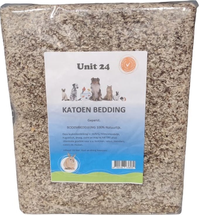 Unit 24 - Katoen Bodembedekking Knaagdieren - 40 Liter