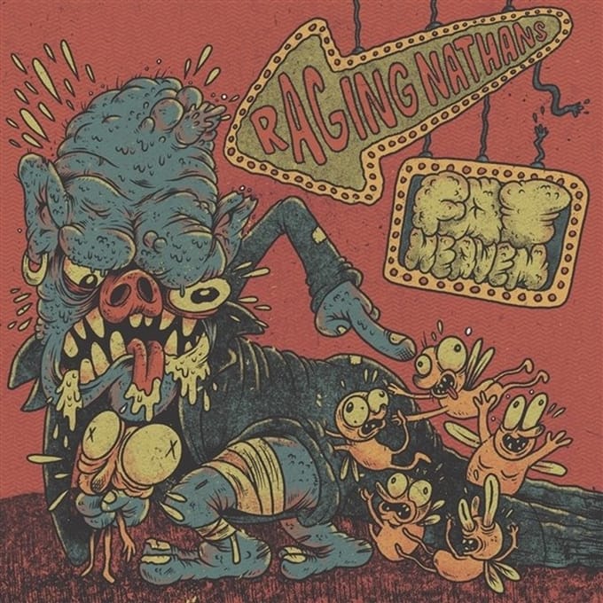 The Raging Nathans & Fat Heaven - Split (7" Single)