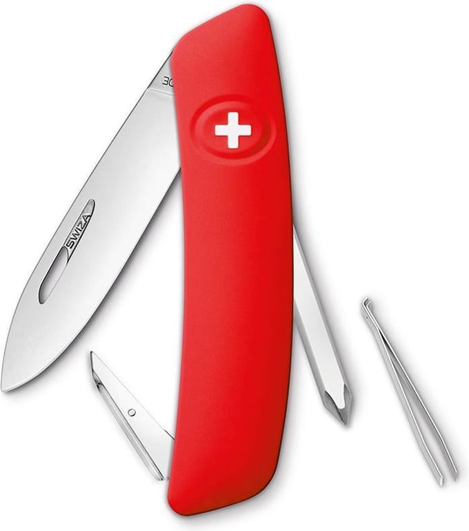 Swiza D02 Zakmes - Rood (Red) - Boxverpakking