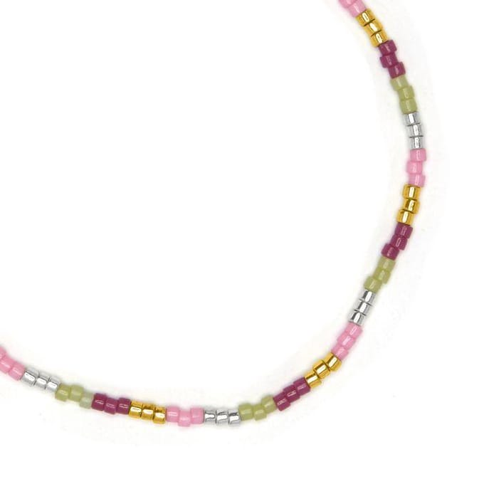 Luxenter Armband van veelkleurig glas met 18k geelgouden afwerking - Limcus