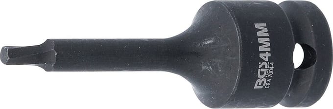 BGS Schroefuitdraaier Aandrijving binnenvierkant 12,5 mm (1/2") voor defecte binnenzeskant 4 mm - 7004-4