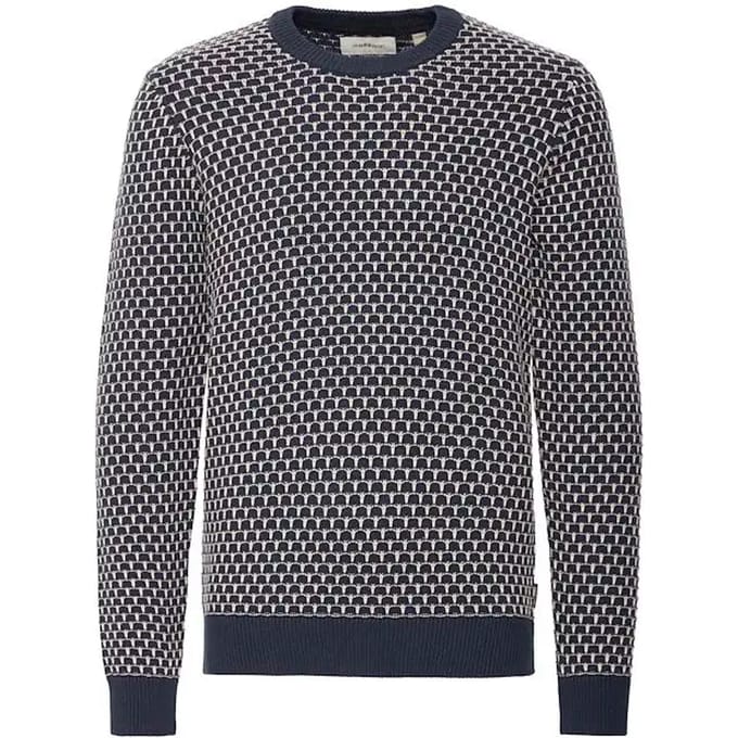 Gebreide pullover met ronde hals, model 'DONG'