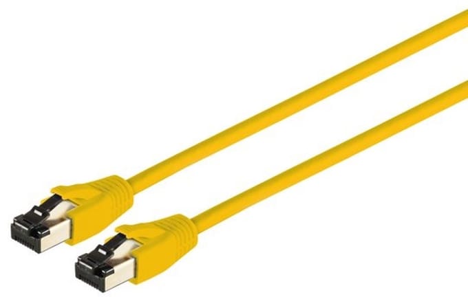 Patchkabel cat 8.1 F/FTP PIMF LSZH gelb 0,25m