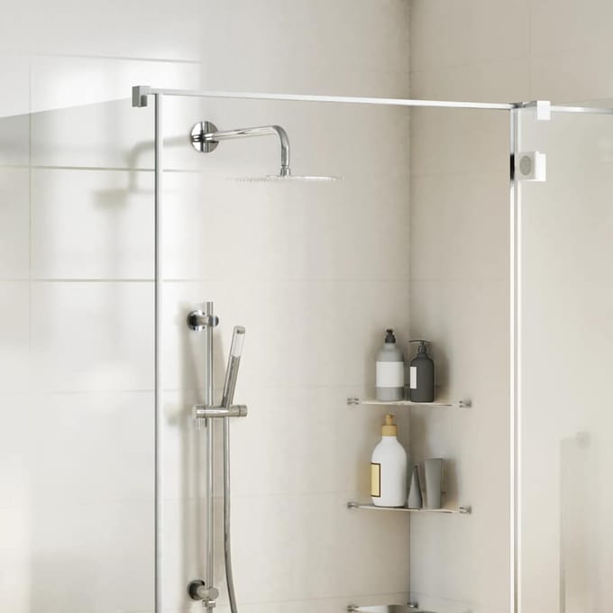 vidaXL - Regendouchekop - 304 - 20x20 - cm - vierkant - roestvrij - staal