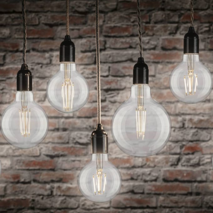 Filament 230 V LED Globe G80 E27 470lm 4,8W 4000K Helder