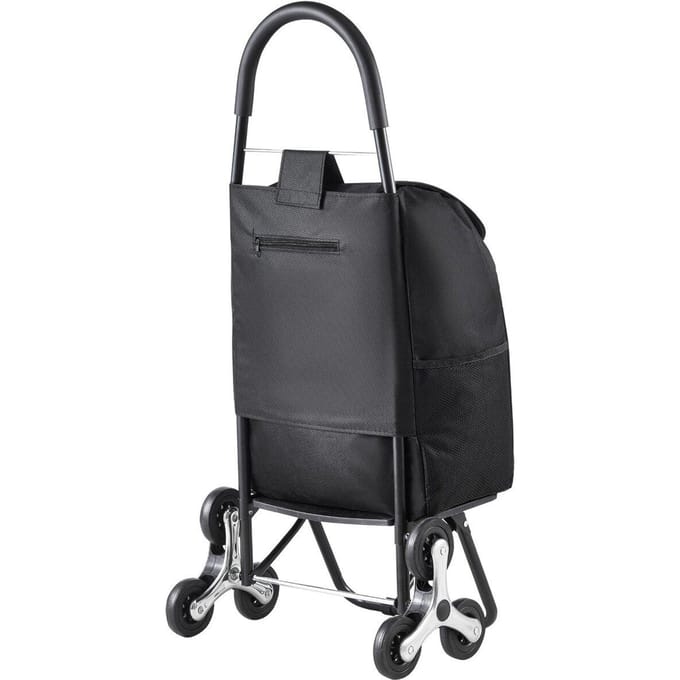 Traplift Winkelwagen Opvouwbare Boodschappenwagen 36L met Opbergtas 6 Wielen