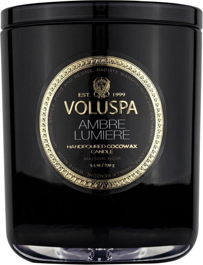Voluspa Geurkaars Maison Noir Ambre Lumiere Classic Candle 270gr