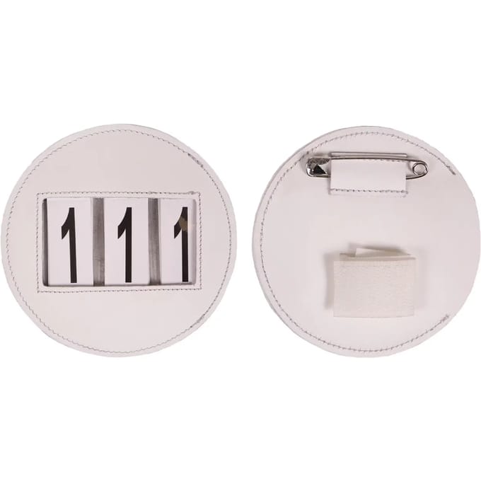 QHP Startnummer Modeste Rond Wit - One size size